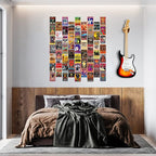 WOONKIT 60 PC Vintage Rock Band Posters, 70s 80s 90s Retro Concert Prints - Image 8