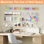 upsimples 12 Pack Acrylic Shelves Wall Organizer and Storage, Toy Cars - Image 4