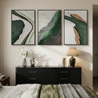 Large Framed Modern Abstract Wall Art - Image 4