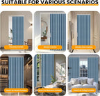 AJAZZ 100% Blackout Accordion Door Closet Door Curtain Invisible Applicable - Image 5