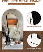 Delma Full Length Mirror, Large Floor Mirror - Image 6