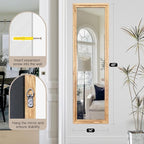 48"x14" Door Mirror, Rustic Full Length Mirror, Over The Door Hanging Mirrors - Image 7