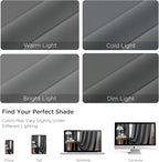 CUCRAF Light Grey Blackout Curtains 96 inch Length 2 Panels Set, Rod Pocket - Image 4