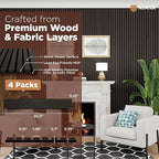 Avana Acoustic Wood Wall Panels – 93.2x11.25 Inch Panels – Fits 94x12 Layout – - Image 4