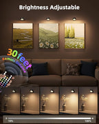 Wall Mounted Lights, 3 Pack Rechargeable RGB Color Changing Light, 3 Color - Image 4