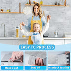 Art3d 10-Sheet Peel and Stick Backsplash PVC Wall Tile, Stickon Tile - Image 4