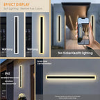 2Pack 39inch Long Outdoor Modern LED Wall Light, 30W Waterproof IP65 Warm White - Image 4