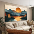 Suconvng Mountain Boho Wall Art by Suconvng