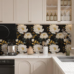 Extra Long Dark Floral Peel and Stick Wallpaper, 17.5In x 393In Vintage Big - Image 4