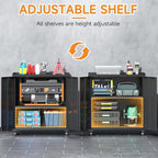 34" Metal Garage Storage Cabinet - Image 5