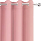 LEMOMO Pink Thermal Blackout Curtains/52 x 54 Inch/Set of 2 Panels Room - Image 6