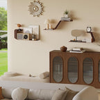 Sttoraboks Floating Wall Shelves Set of 3, Metal Mounted Shelf - Image 2