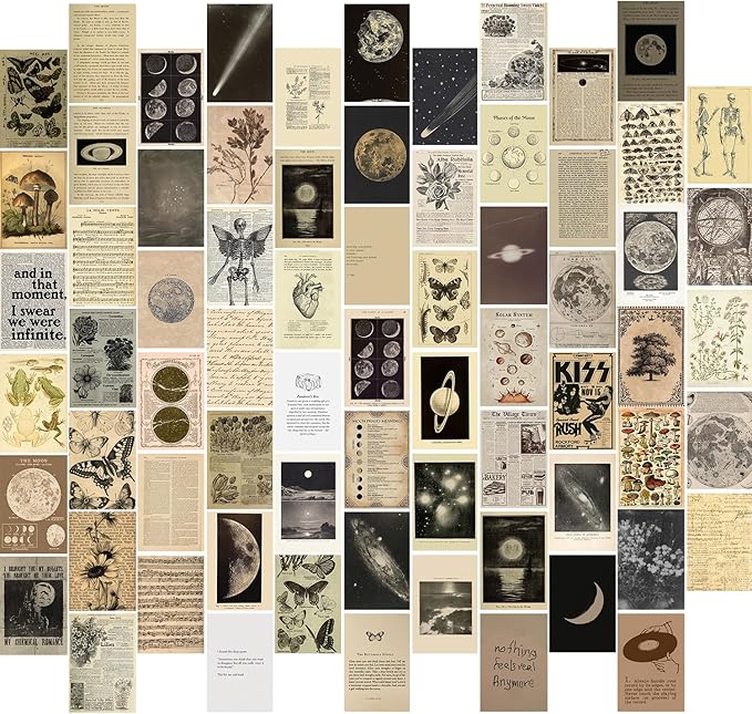 KBKBART Vintage Wall Collage Kit Aesthetic Pictures, Cute Photo Collage Posters by KBKBART