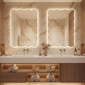 Wavy Led Bathroom Mirror- Vanity Mirror by Dorlicecass