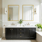 FICTOR Bathroom Vanity Mirror-Gold, 30x20 Inch, Shatterproof & Anti-Rust - Image 7