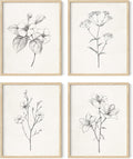 HAUS AND HUES Grey Floral Wall Art by HausandHuesArtPrints