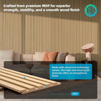 Art3d 6-Piece Wood Slat Panels for Stylish Interior Decor and Ceiling Decoration - Image 2
