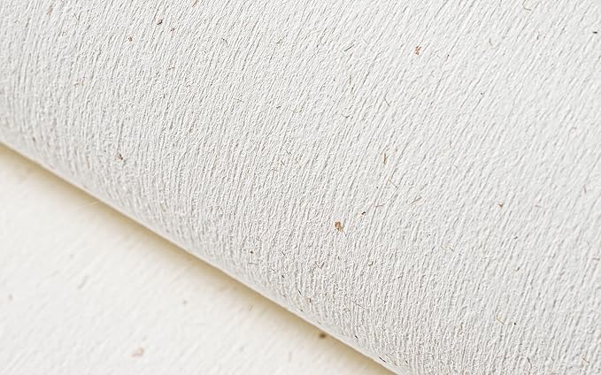 Natural White Wallpaper Grasscloth Textured Peel and Stick Wall - Image 2