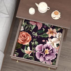 Laatse Purple Vintage Floral Wallpaper Peel and Stick Red Rose Peony Flowers - Image 7