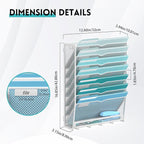 8-Tier Hanging Wall File Organizer - Image 2