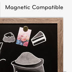 U Brands Magnetic Chalkboard, Rustic Wood Frame, Premium Matte Surface - Image 4