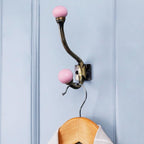 Indian Shelf Pack of 12 Heavy Duty Ceramic Unique Wall Hooks - Image 4