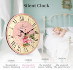 VIKMARI Home 14 Inch Battery Operated Silent Non-Ticking Vintage Wall Clock - Image 3