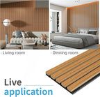 Art3d 4 Pieces 94.5" x 7.9" Acoustic Slat Wood Wall and Ceiling Panels - Image 3