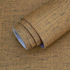 Brown Grasscloth Peel and Stick Wallpaper Textured Contact Paper by MANONIRIA