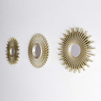 BONNYCO Gold Mirrors for Wall Pack of 3, Round Wall Mirrors Bedroom Room and - Image 3