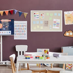 DAHAPYBOO Cork Board with Linen White 2Pack, Bulletin Board 36"x24" Hanging - Image 6