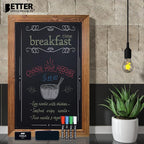 Better Office Products Magnetic Chalkboard, 20x30 Rustic Wood Frame Chalkboard - Image 2