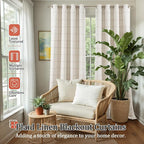 Lajode Plaid Curtains Pattern Printed 90 Inches Long - Image 2