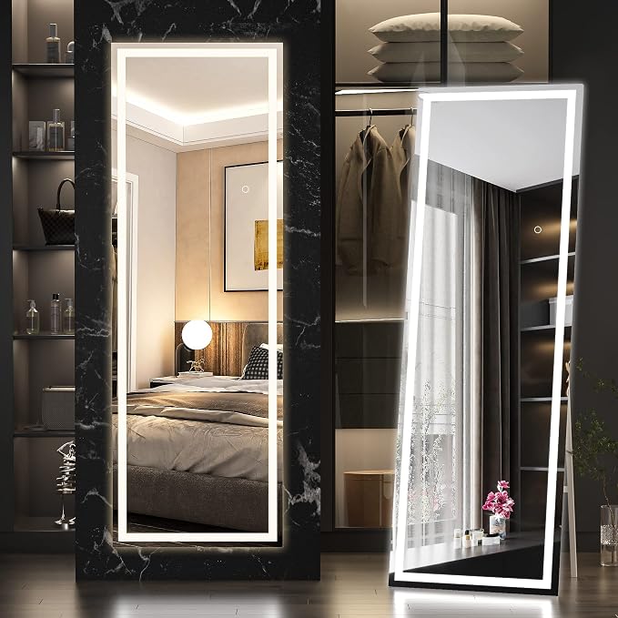 Hasipu Full Length Mirror with Lights, Full Body Dressing Standing, Hanging - Image 8