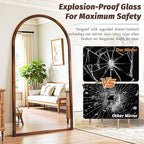 Full Length Mirror 82"×44" Floor Mirror Standing Tall Mirror, Arched Stand up - Image 6
