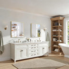 KOCUUY Gold Bathroom Mirror, HD Tempered Glass, Anti-Rust Frame, Modern Design - Image 2