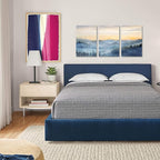 Wall Decor for Bedroom 3 Panel Sunrise Misty Forest Print Picture Paintings - Image 5