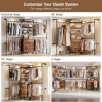 ONBRILL T2 Wall Mounted Industrial Pipe Clothing Rack, Closet Organizers and - Image 4