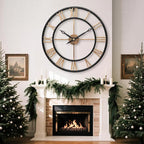 18.5 Inch Large Wall Clocks for Living Room, Modern Decorative Metal Big - Image 3