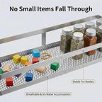 PUSDON 5-in-1 16.5" Extra Long Kitchen Organizer & Shower Caddy Set, Wall Mount - Image 4