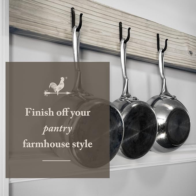 Railroad Spike Cast Iron Hooks Handmade Blacksmith, Wall Mounted Farmhouse - Image 8
