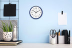 Bernhard Products Navy Wall Clock Silent Non Ticking - Image 3