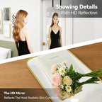 SCWF-GZ 57x20 Door Hanging Full Length Mirror, Floor or Wall Mounted Metal - Image 9