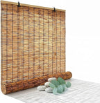 Bamboo Roll Up Shades for Outdoor Patio, Light Filtering Bamboo Roll Up Blinds by Unknown