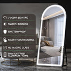 FENNIO Full Length Mirror with Lights, Free Standing Lighted Floor Mirror - Image 6