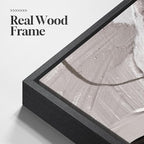 Large Framed Black and White Grey Abstract Wall Art - Image 6