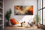 VHMING Abstract Wall Art Home Decor Orange Artwork Wall Art Prints Canvas - Image 5