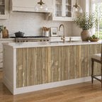 VEELIKE Weathered Wood Wall Panels Peel and Stick Distressed Wood Grain Slat - Image 6