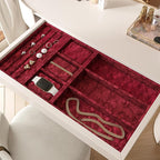 Wallercity Soft Red Velvet Felt Drawer Liner Self Adhesive Retro Velvet - Image 4