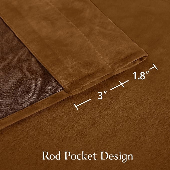 NICETOWN Velvet Curtains 84 inches - Image 3